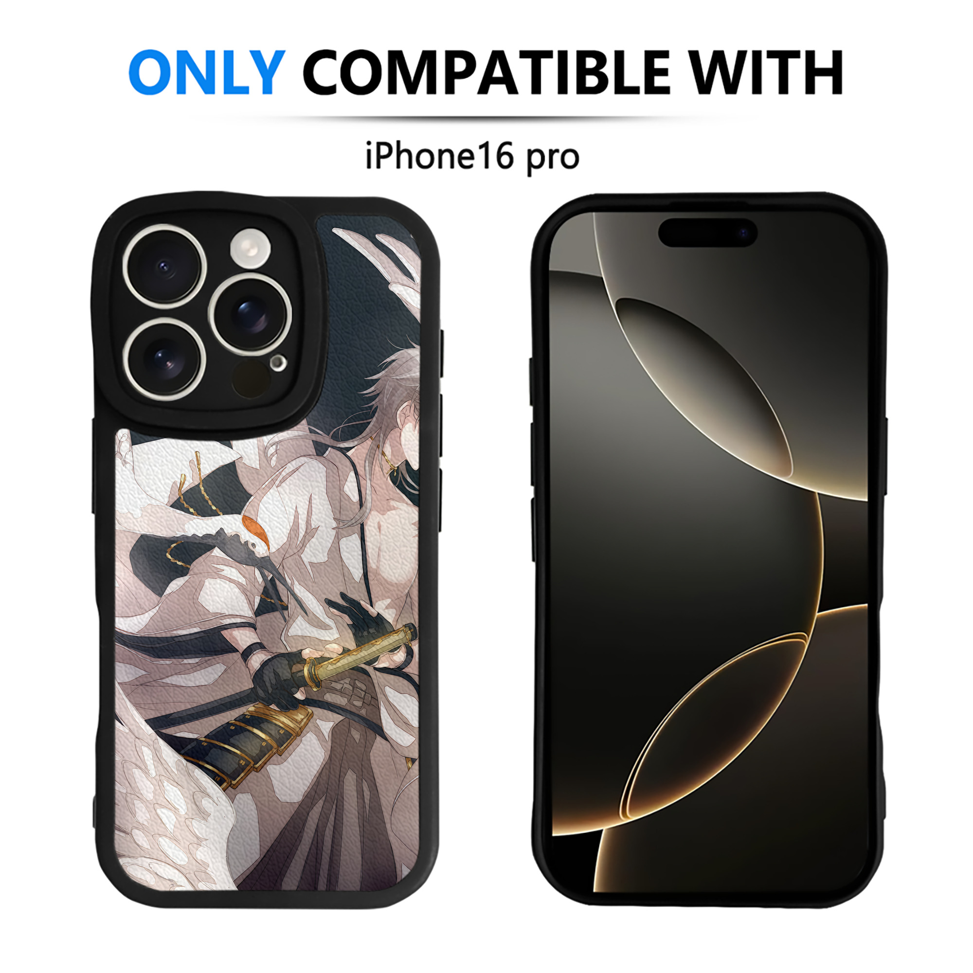 （画像用） 刀剣乱舞 Touken Ranbu 【iPhone 16シリーズ対応】シリコンスマホケース（レザー調） 材質：シリコン